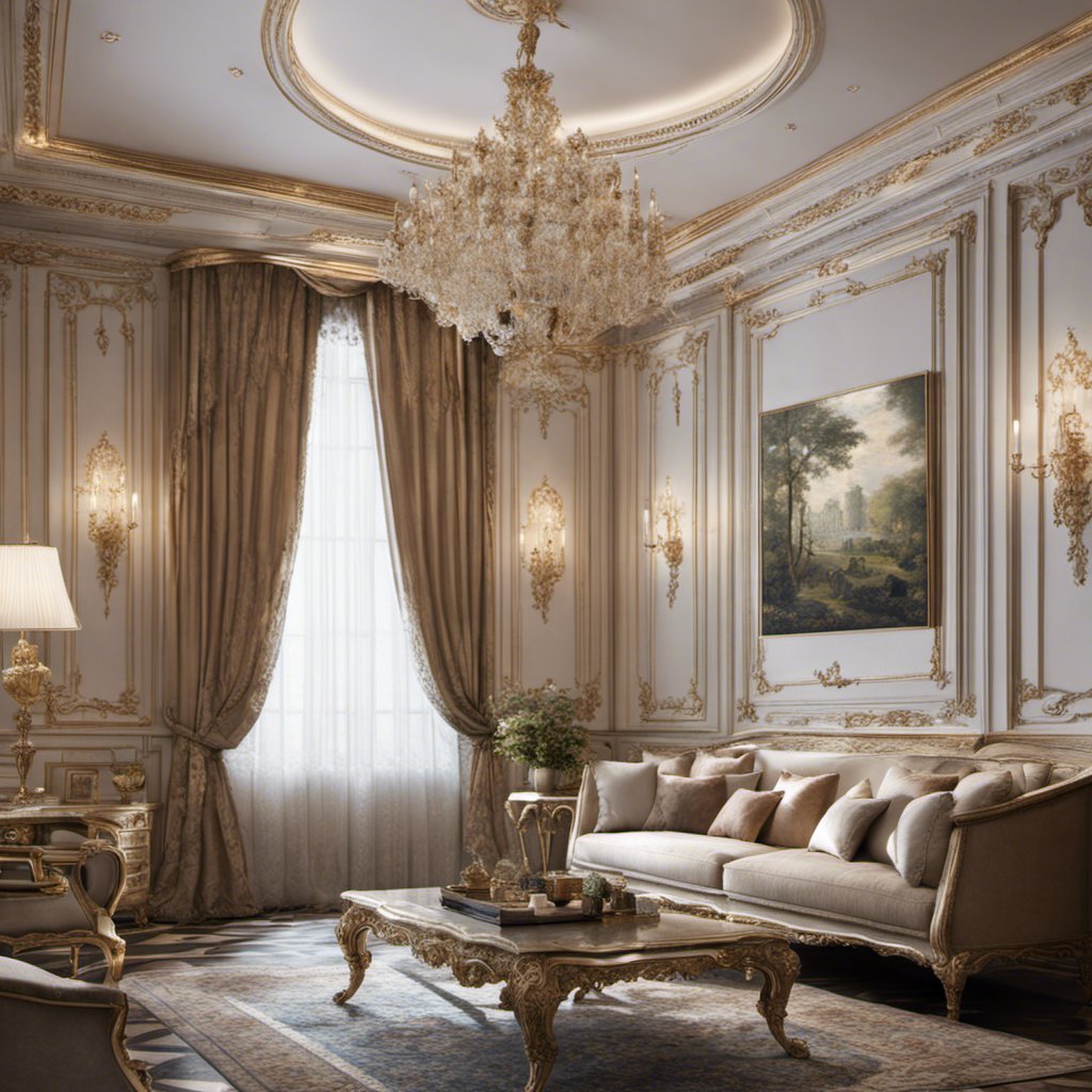 Return to an Age of Grandeur: Luxurious Versailles-Style Living Room Interior