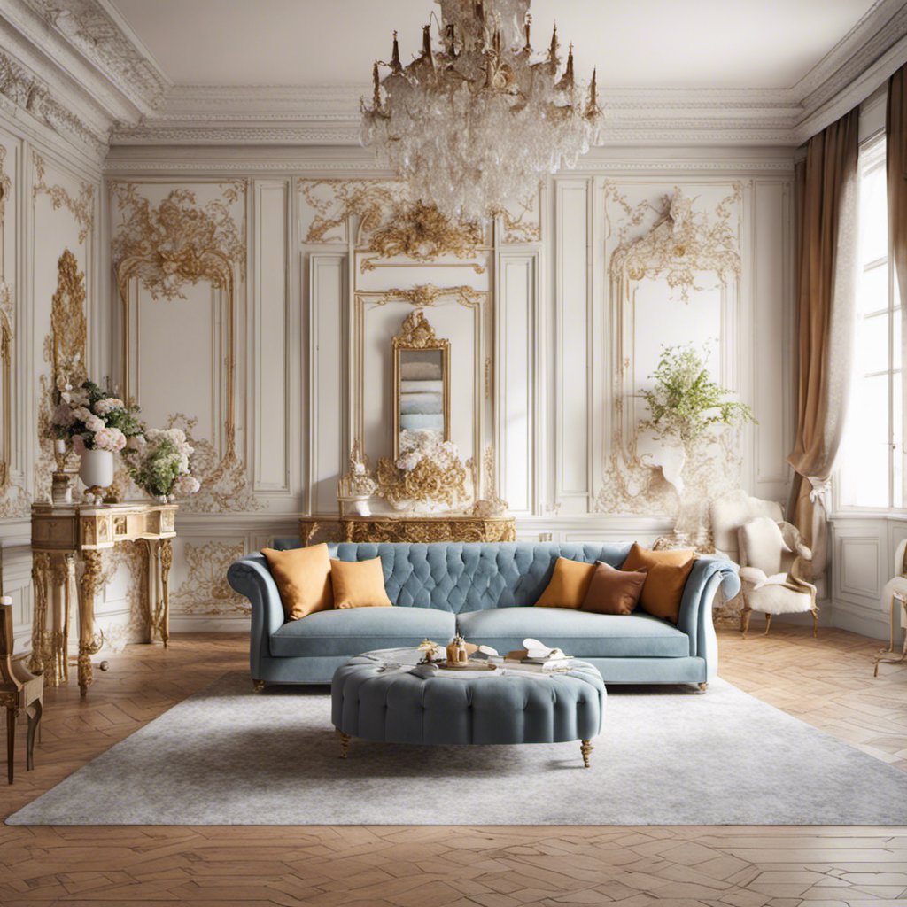 Time Travel: Versaille's Charm in a Modern Living Room