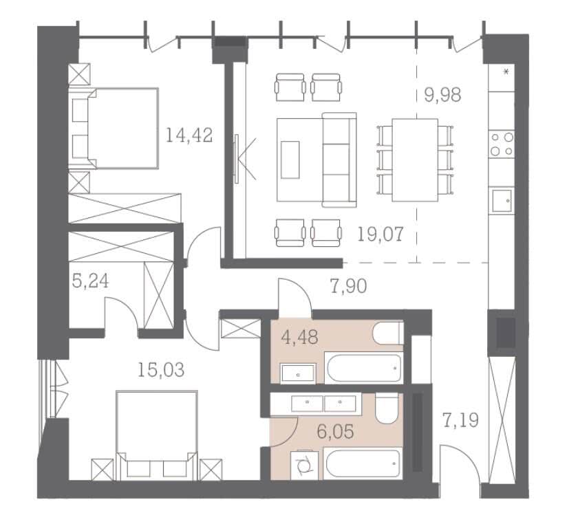 Apartment Layout in DEPO District 14