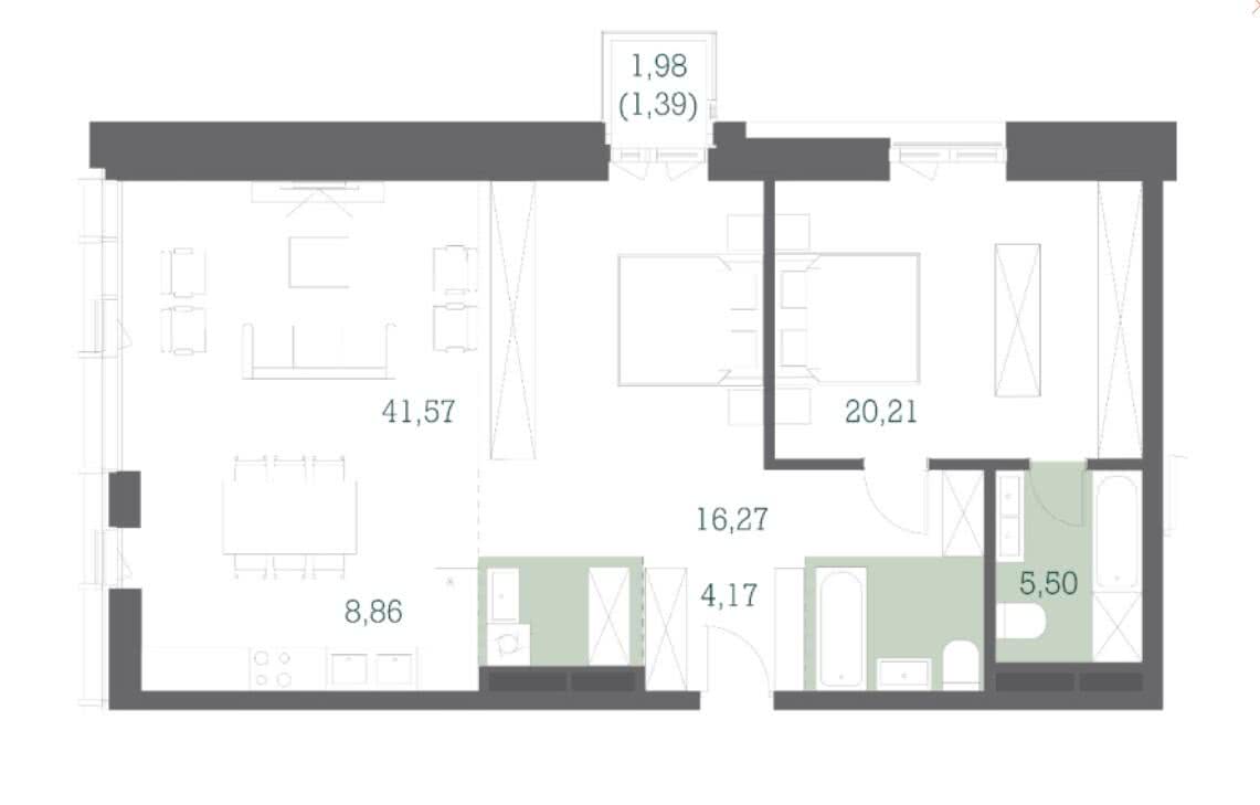 Apartment Layout in DEPO District 15