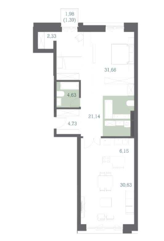 Apartment Layout in DEPO District 16