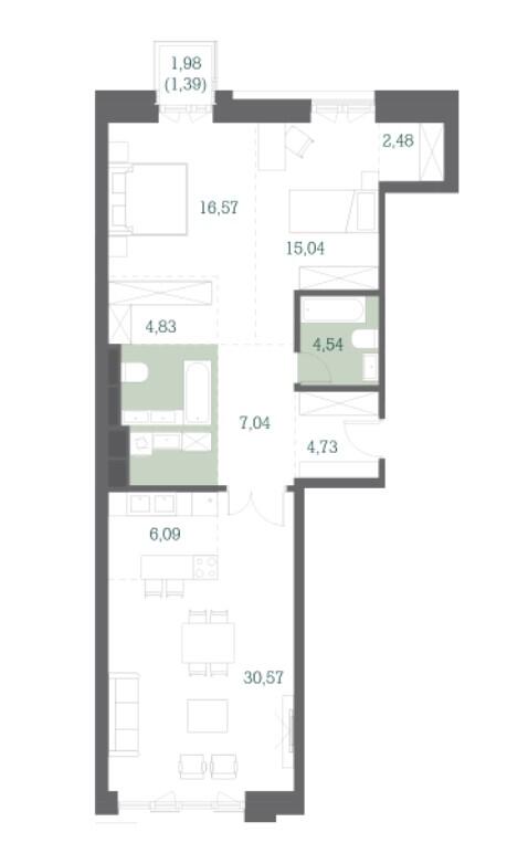 Apartment Layout in DEPO District 17