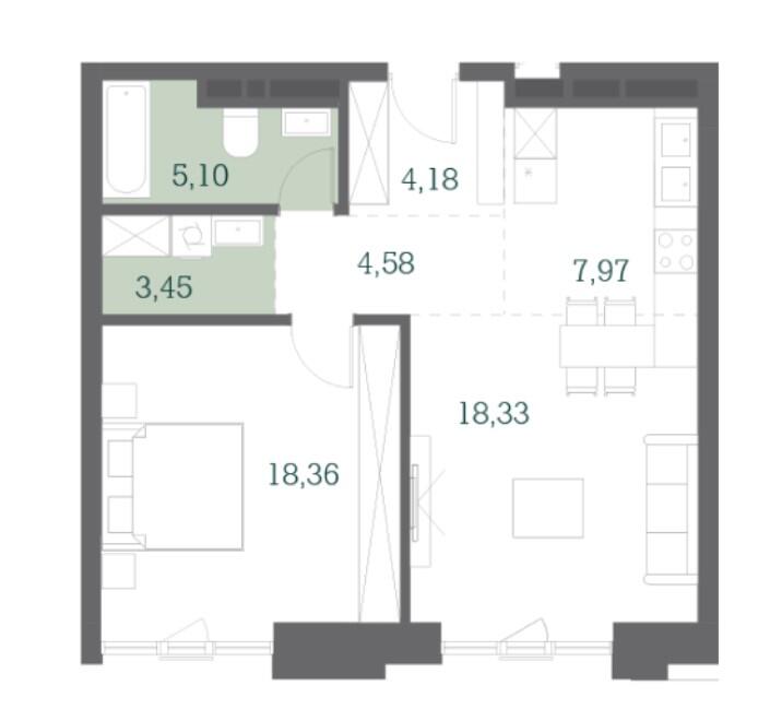 Apartment Layout in DEPO District 18