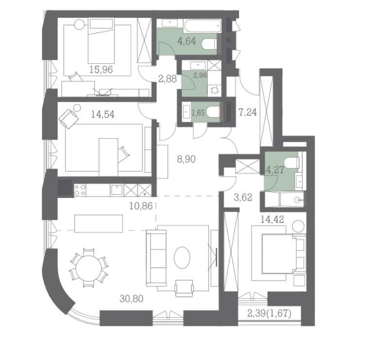 Apartment Layout in DEPO District 6