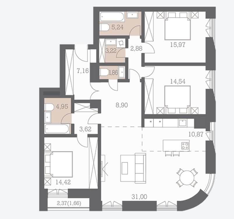 Apartment Layout in DEPO District 8