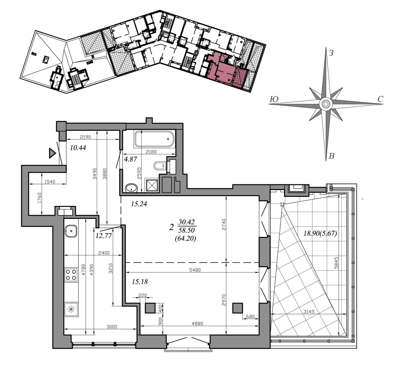 Architectural Perfection: Elegant Layout in Farforovy Residential Complex
