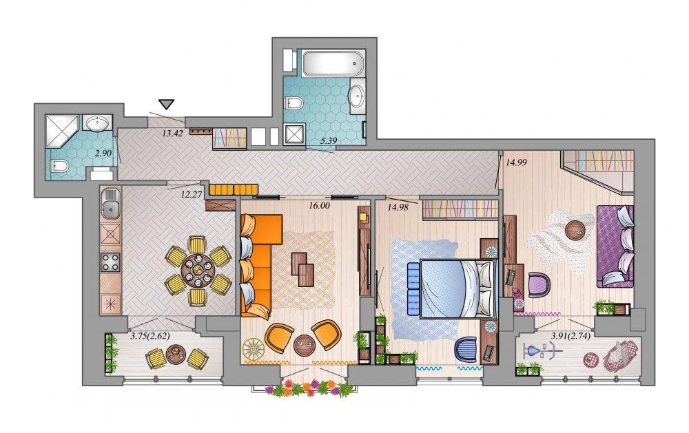 Art Studio of Dreams: Aesthetic Layout Solution in Farforovy Residential Complex