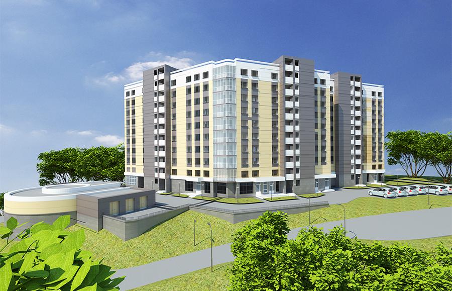 10-story residential building near the Karastoyanova