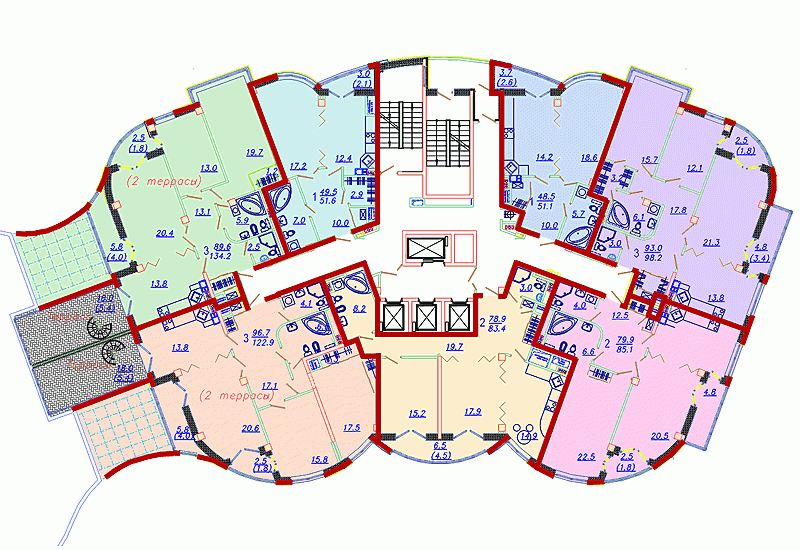 Slavyansky Quarter Residential Complex, Apartment Layout 2