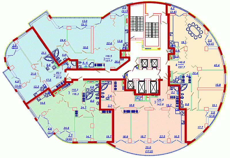 Slavyansky Quarter Residential Complex, Apartment Layout 4