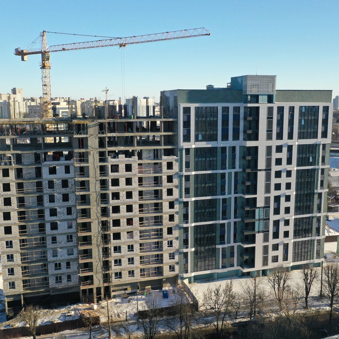 Symbol of Progress: Photos of Smart Residential Complex in Minsk from the Construction Site